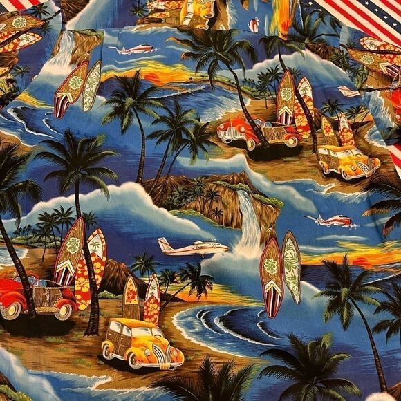 Royal Creations Hawaiian Aloha Button Down Shirt - Picture 15 of 16